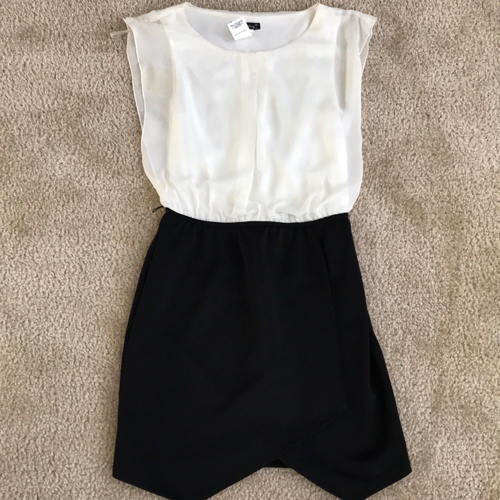 White and black stylish professional dress